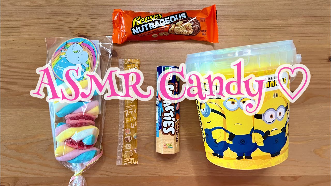 Candy floss MINIONS, Marshmallow kebab candy opening ✻ ASMR