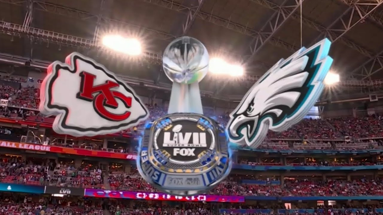 SUPERBOWL LVII Chiefs vs Eagles Fox Intro (players introduction and coin toss)
