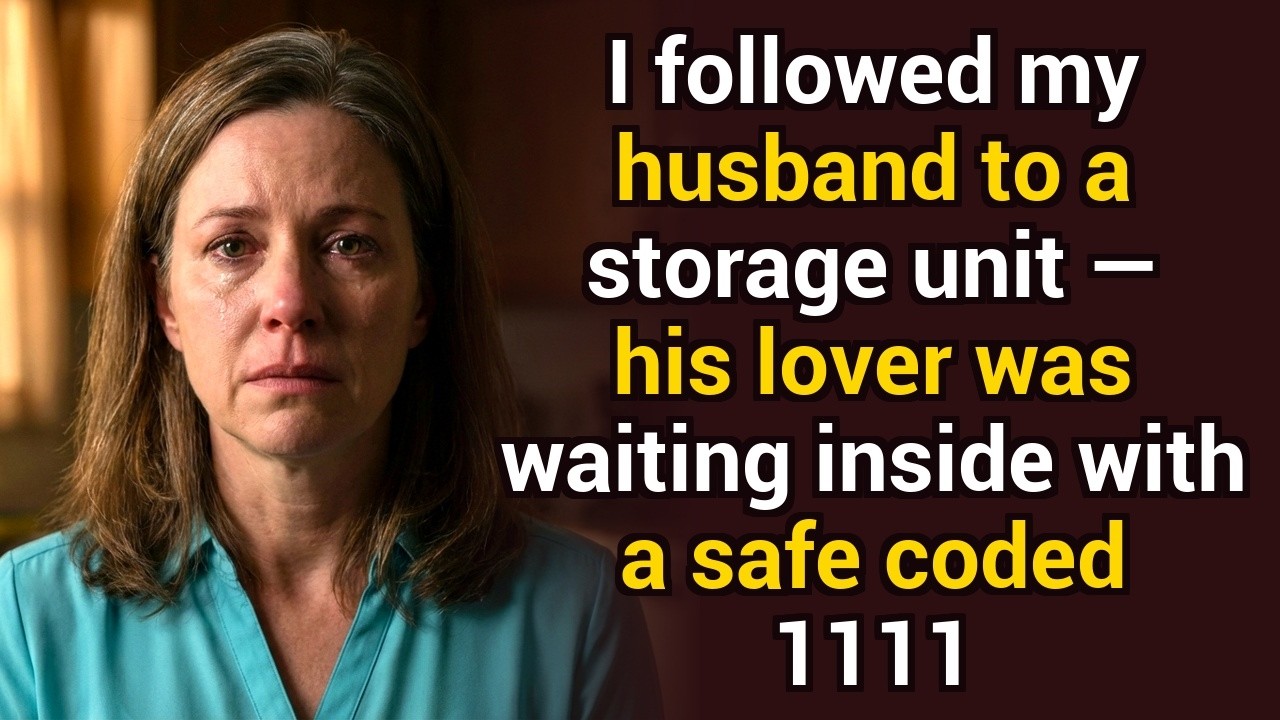 I followed my husband to a storage unit — his lover was waiting inside with a safe coded 1111