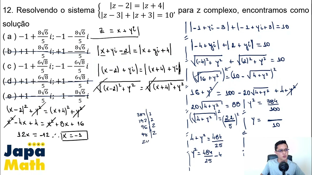 Prova EFOMM Resolvida(2017 - 2018) - Matemática - Questão 12