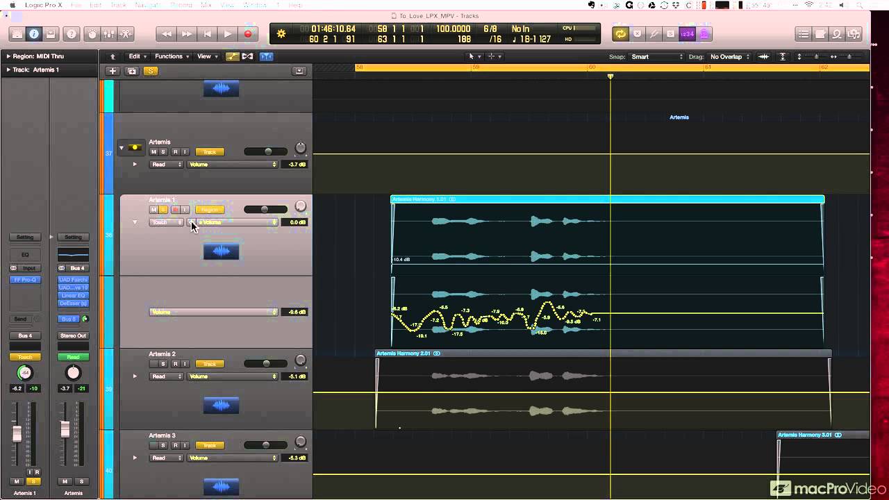 Logic Pro X: 10.1 In-Depth - 27. Automation Relative Absolute