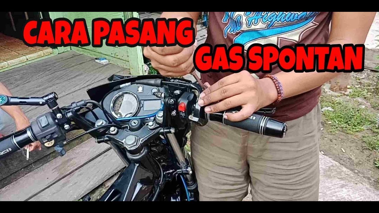 cara pasang gas spontan yamaha yz 125 di motor satria fu