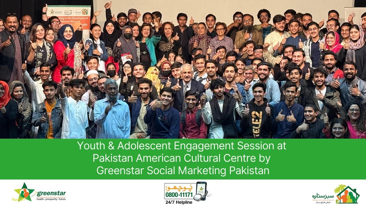 Youth & Adolescent Engagement Session at PACC by Greenstar Social Marketing Pakistan