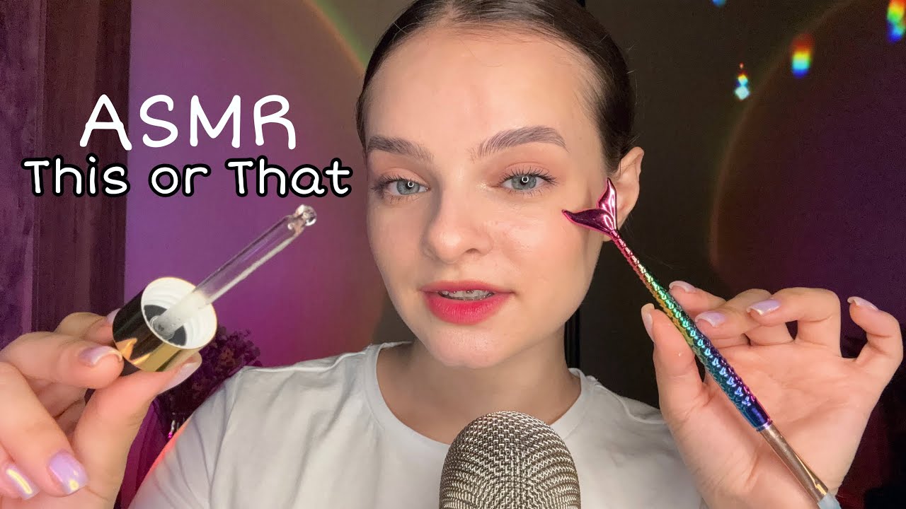 ASMR This or That 😴 Tingly Triggers (mouth sounds, ice cream, chocolate, honey spoon)