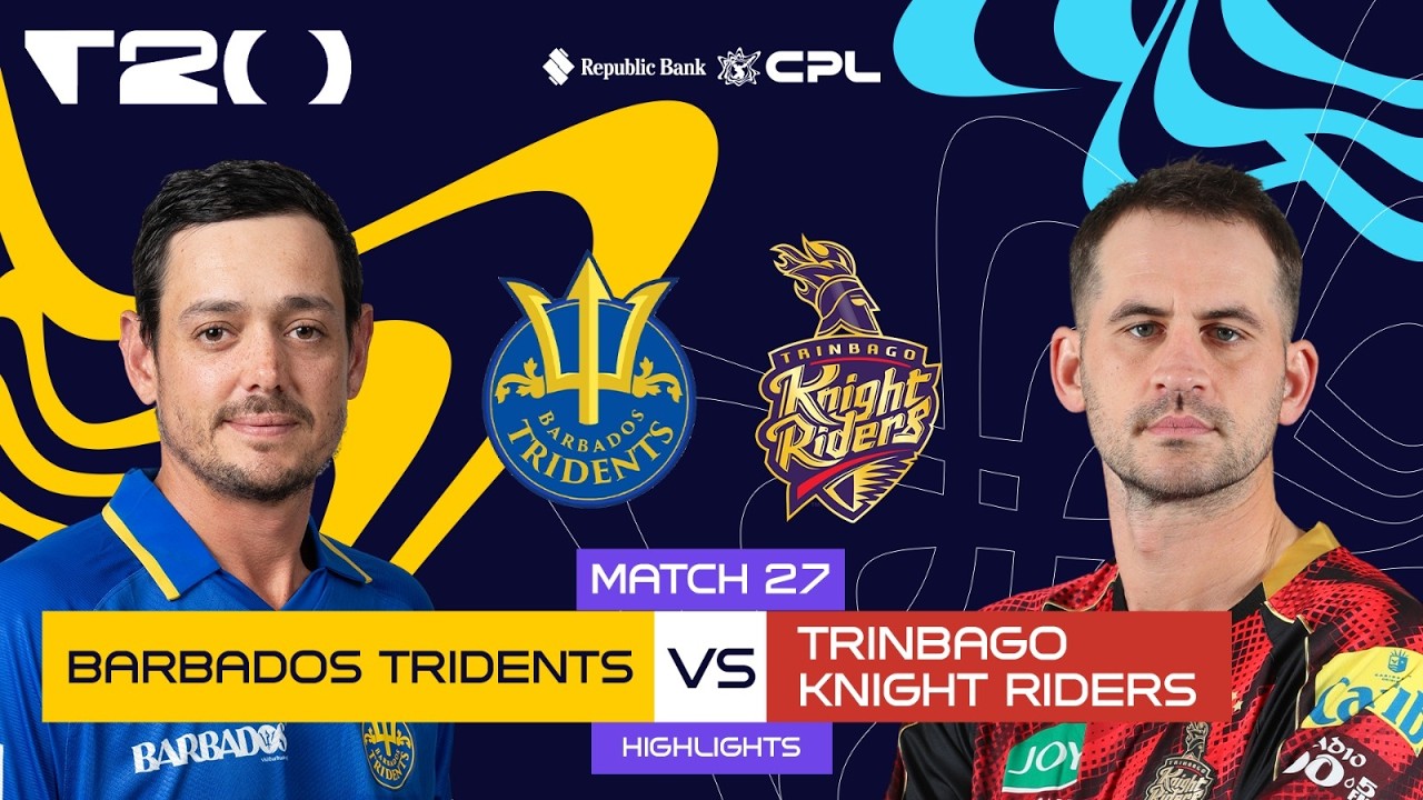 Highlights | Barbados Tridents vs Trinbago Knight Riders | CPL 2026