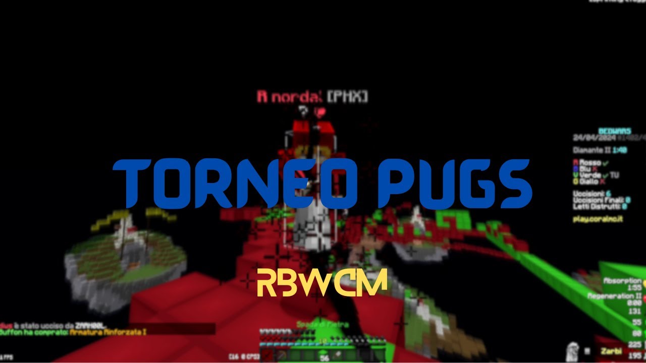 Il Francese Premium che Beneficia Delle Crashes Per Vincere il Torneo PUGS di CoralMC 😈