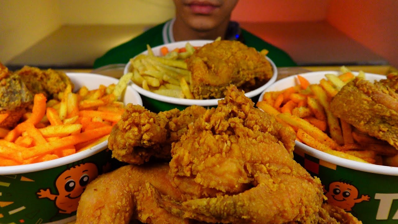 JOLLIBEE FRIED CHICKEN POTATO CORNER FRIES MUKBANG CRUNCHY ASMR (No Talking)