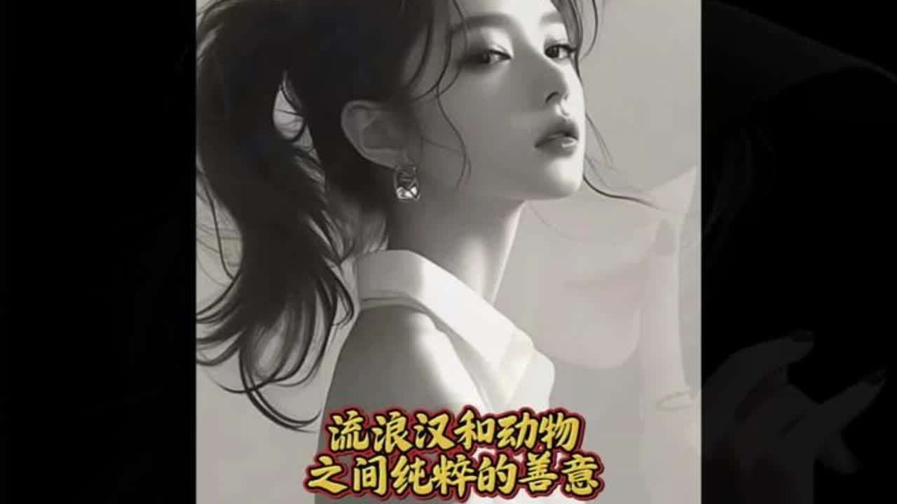 流浪汉和动物之间的纯粹善意#每日分享