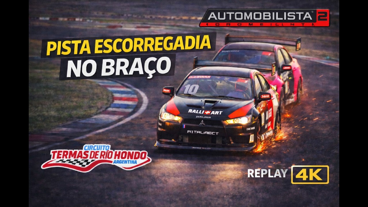 Replay Automobilista 2 | De 16º para a vitória em Termas de Río Hondo 🇦🇷 | Lancer RS no limite!