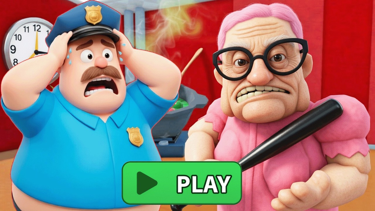 Барри против команды Барри в игре «Побег из дома Барри»! (Командная игра в обби) #roblox #obby