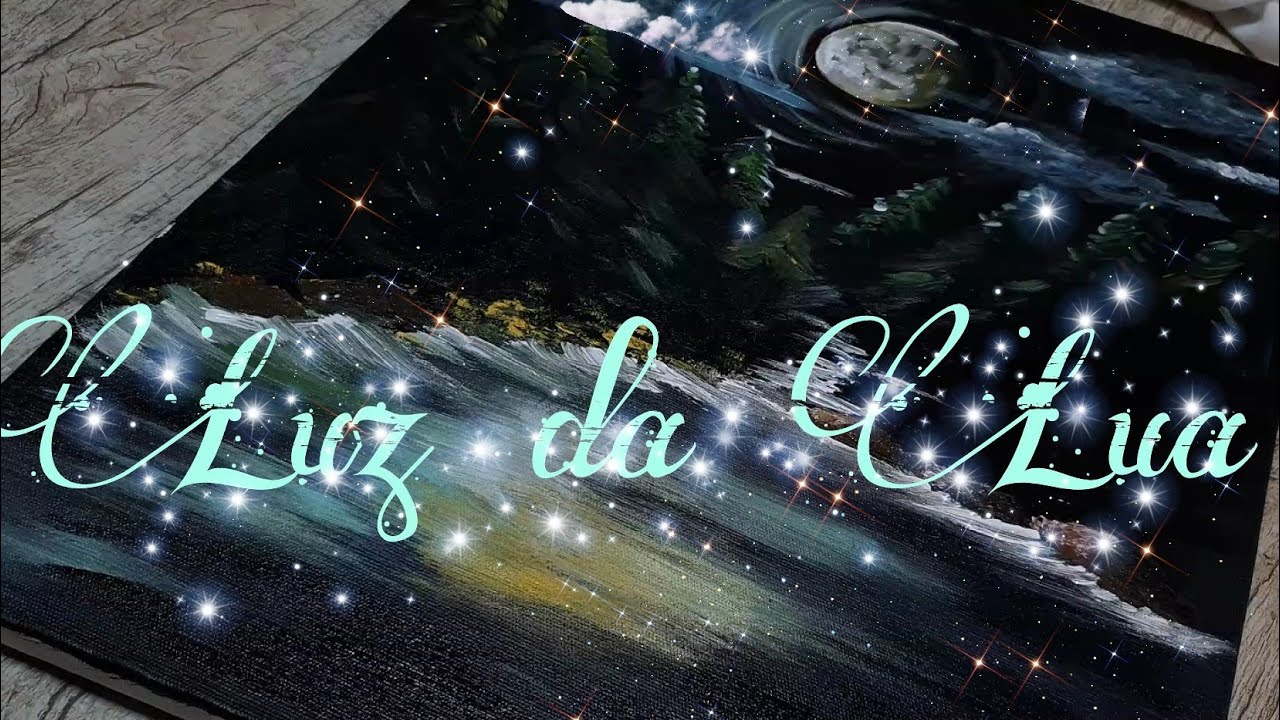 Asmr Pintura Em Tela , luz da lua
