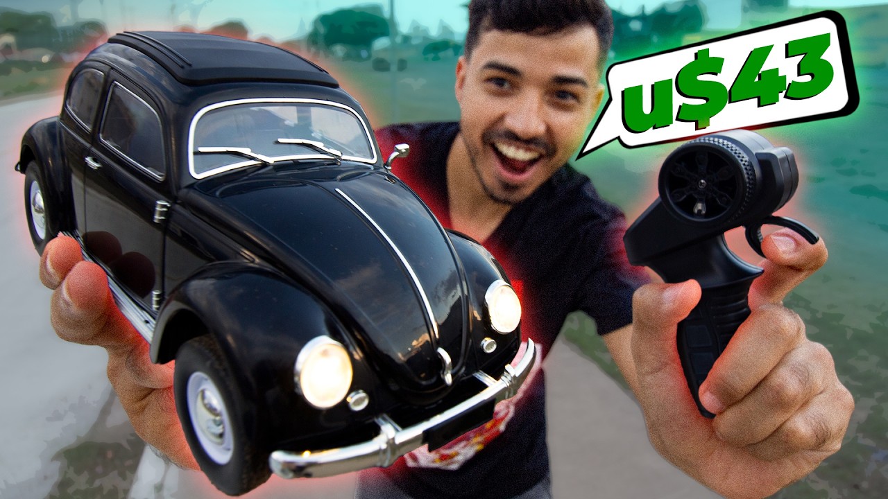 FANTÁSTICO! Comprei um FUSCA CLÁSSICO de Controle Remoto | Fusca WPL D62