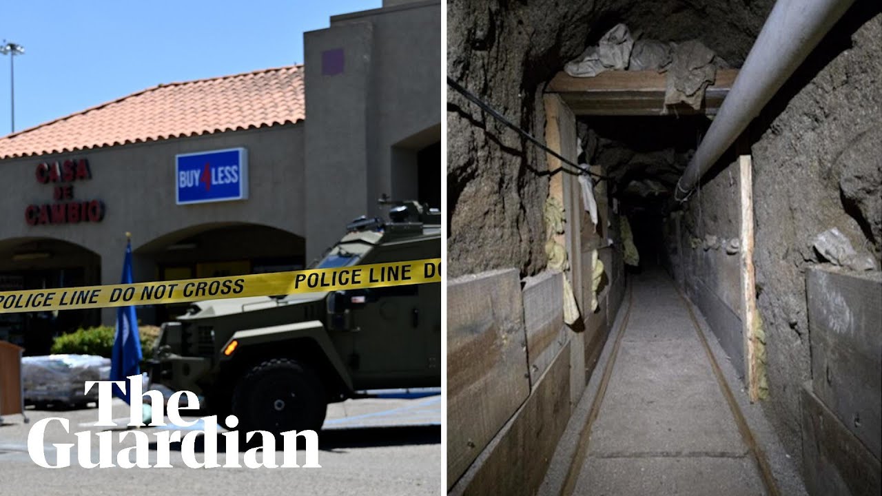 Four charged after 'sophisticated' US to Mexico drug tunnel discovered