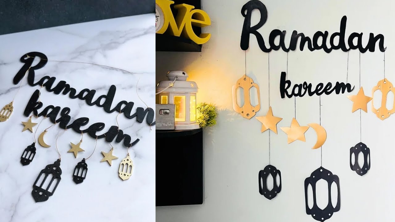 Diy Ramadan Decoration ideas at home🌙Easy Ramadan Decor/ #diy#ramadan #craft