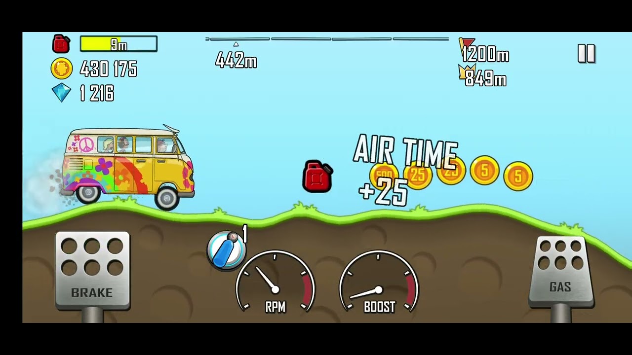 Hill Climb Racing.  Part 1.