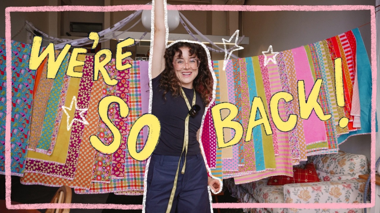 wake up babe, i'm sewing an INSANE patchwork bubble skirt!!