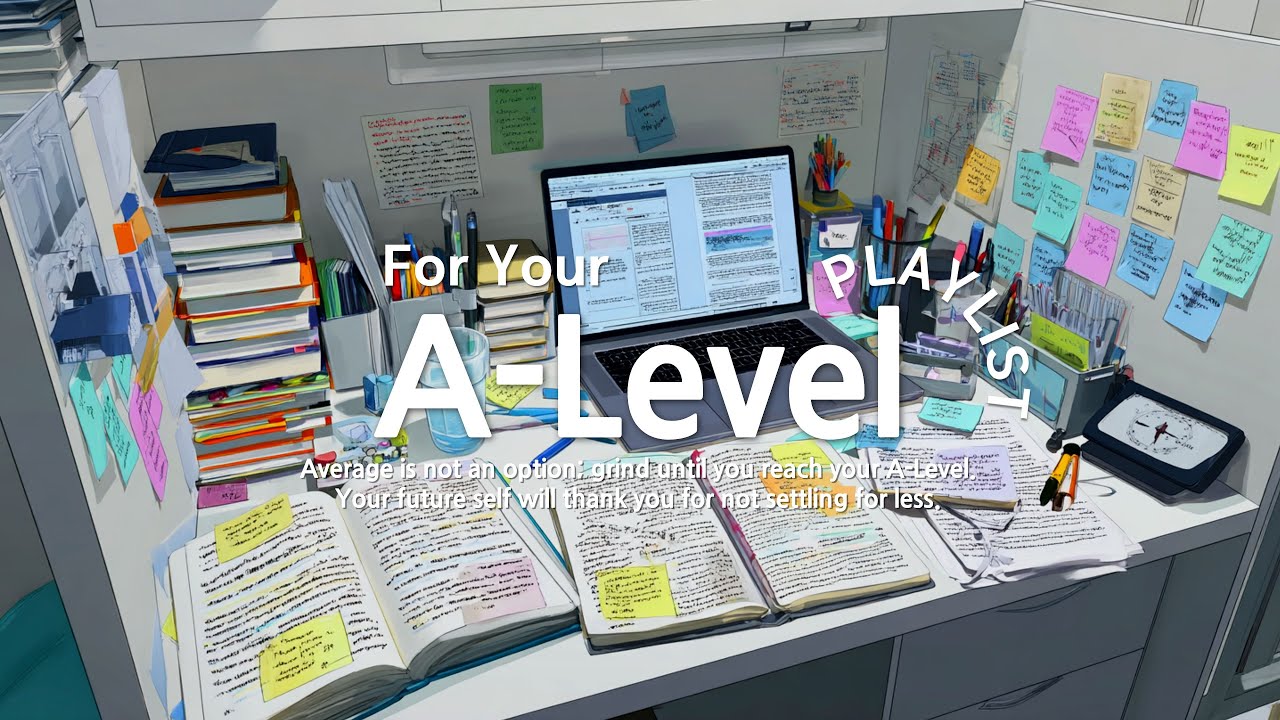 A Level Study Music: 2 Hours Energetic Lofi for Exam Revision, Study With Me(No Lyrics, No Ads)