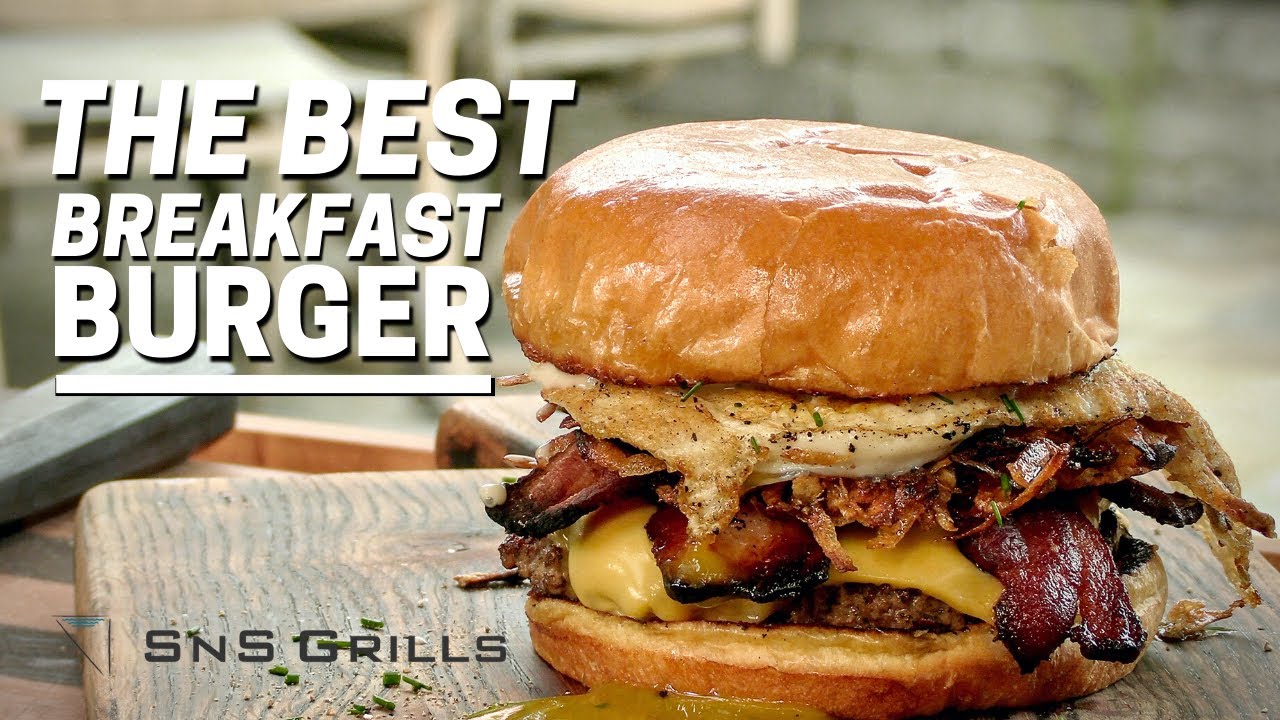 The BEST Breakfast Burger Recipe On The Kettle Grill
