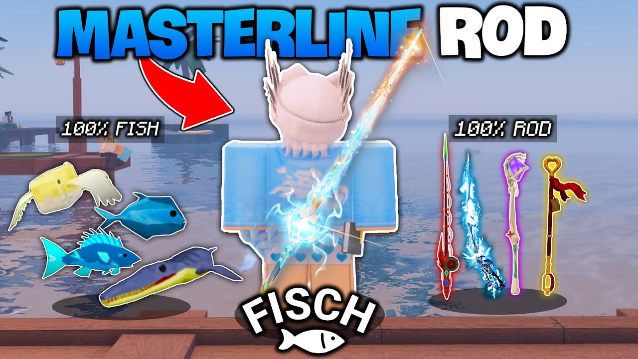 C&Aacute;CH T&Ocirc;I D&Agrave;NH RA 100 GIỜ ĐỂ FULL BESTIARY FISH V&Agrave; ROD SỞ HỮU LU&Ocirc;N CẦN C&Acirc;U MASTERLINE ROD ( FISCH )