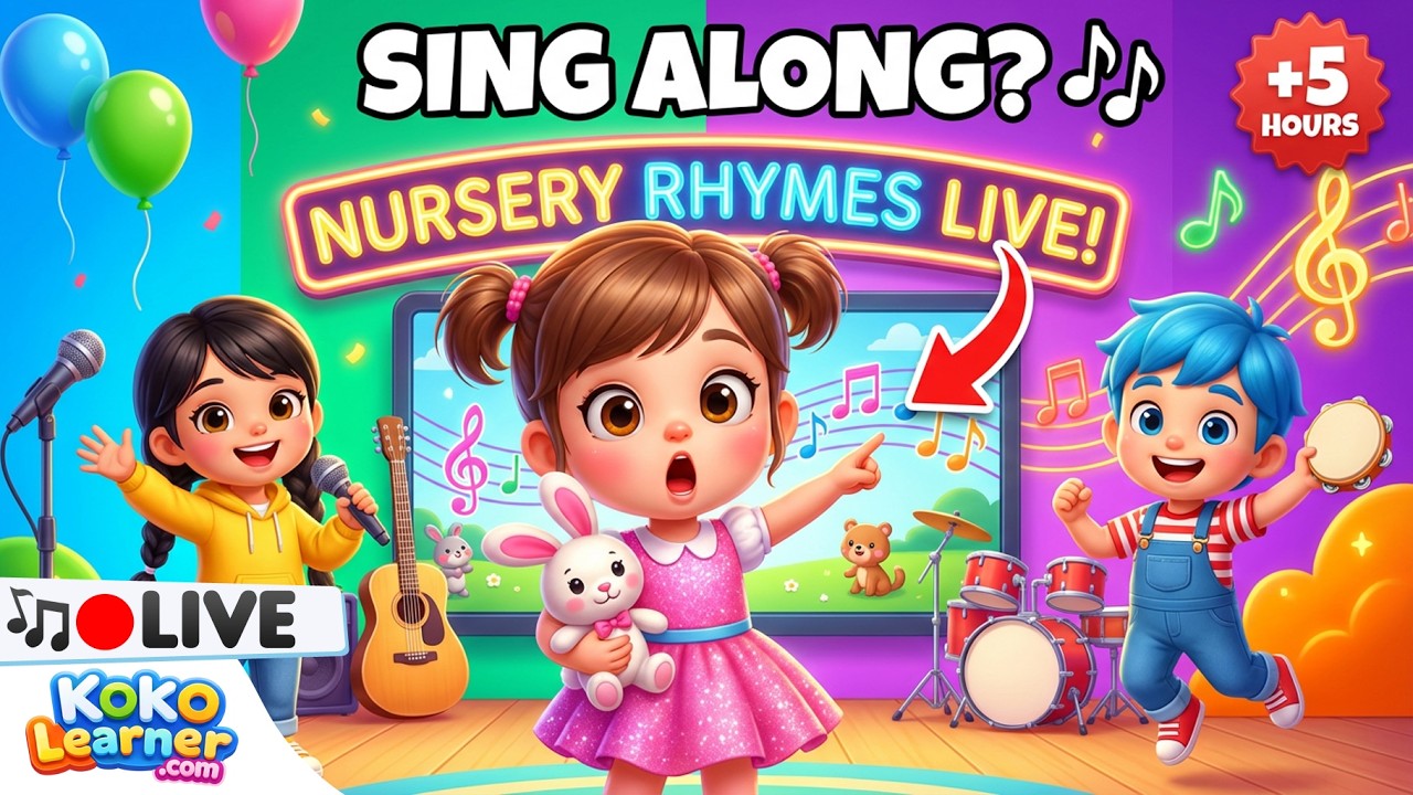 ABC, Colors, Numbers & Animals | 6 Hours Toddler Learning Songs | Koko Learner