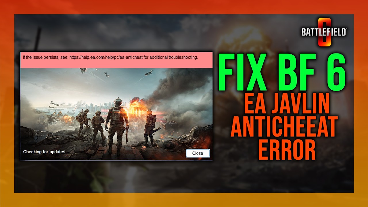 Fix Battlefield 6 EA Javelin AntiCheat Error on PC 2026