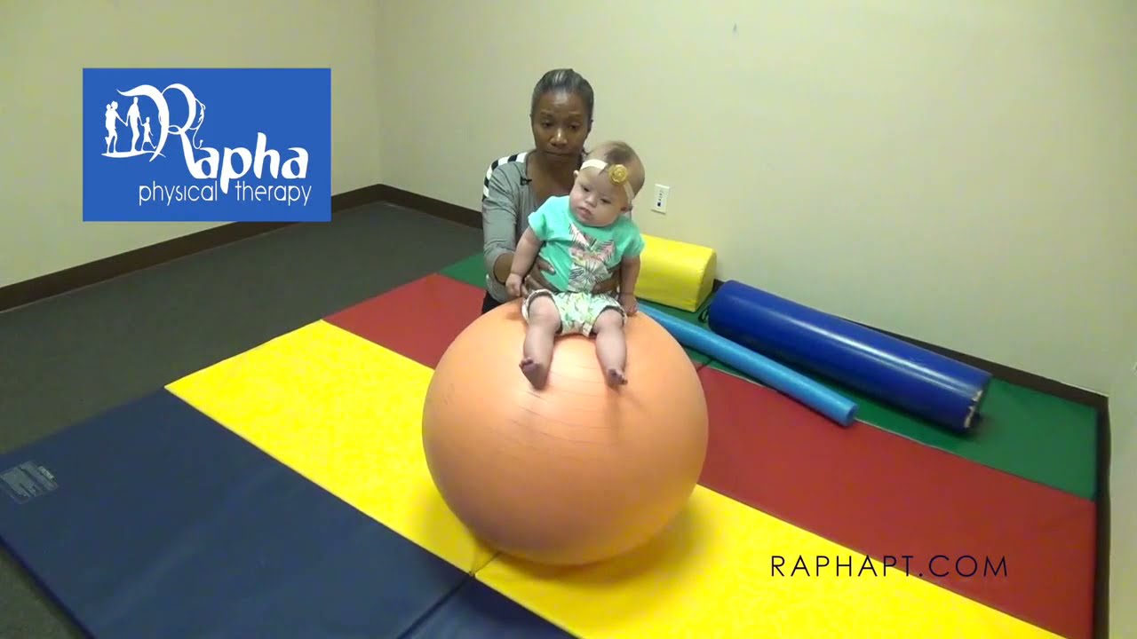 Sitting Up!  Tilting Forwards and Backwards on a Ball for Sitting Balance