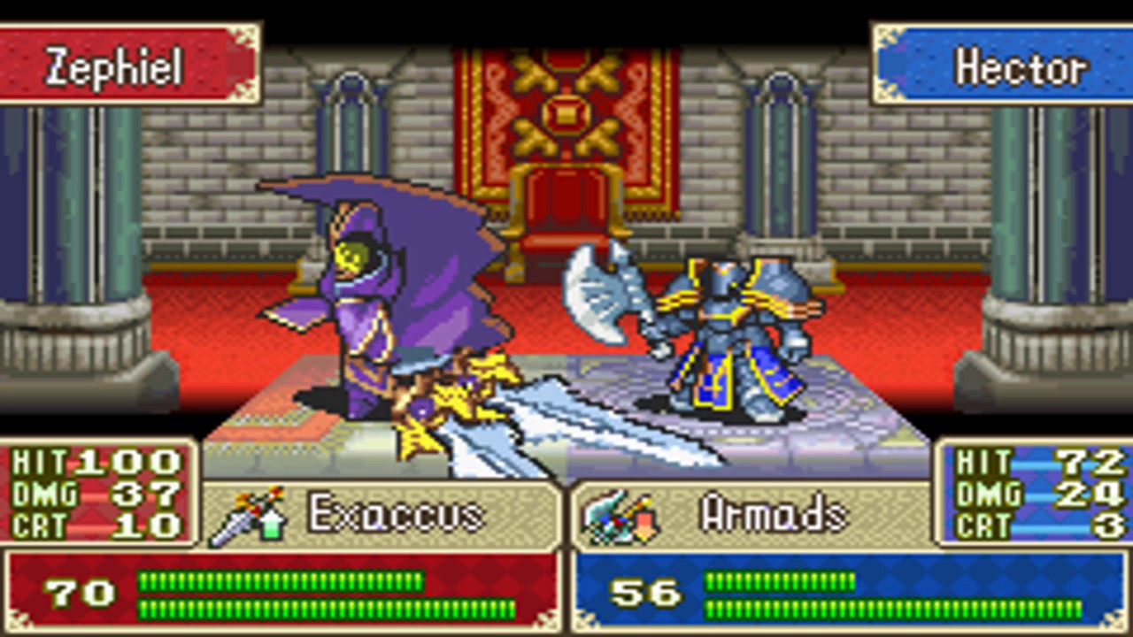 How FE6 Hector vs. Zephel would have been according to Hector's FE7 fanbase