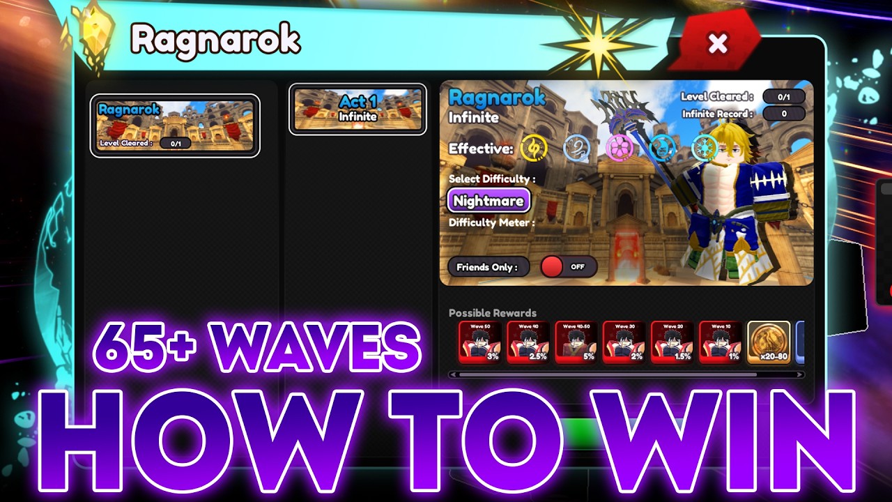 How to Win 65+ Waves in *NEW* Ragnarok Event in Universal Tower Defense