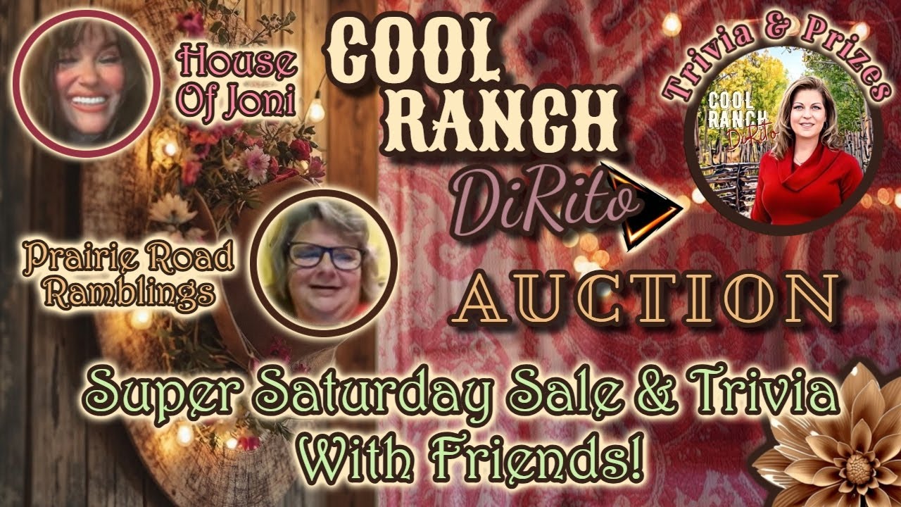 SATURDAY SALE & TRIVIA with MONA, PRAIRIE ROAD & HOUSE OF JONI & A VERY SPECIAL MYSTERY GUEST!!!!
