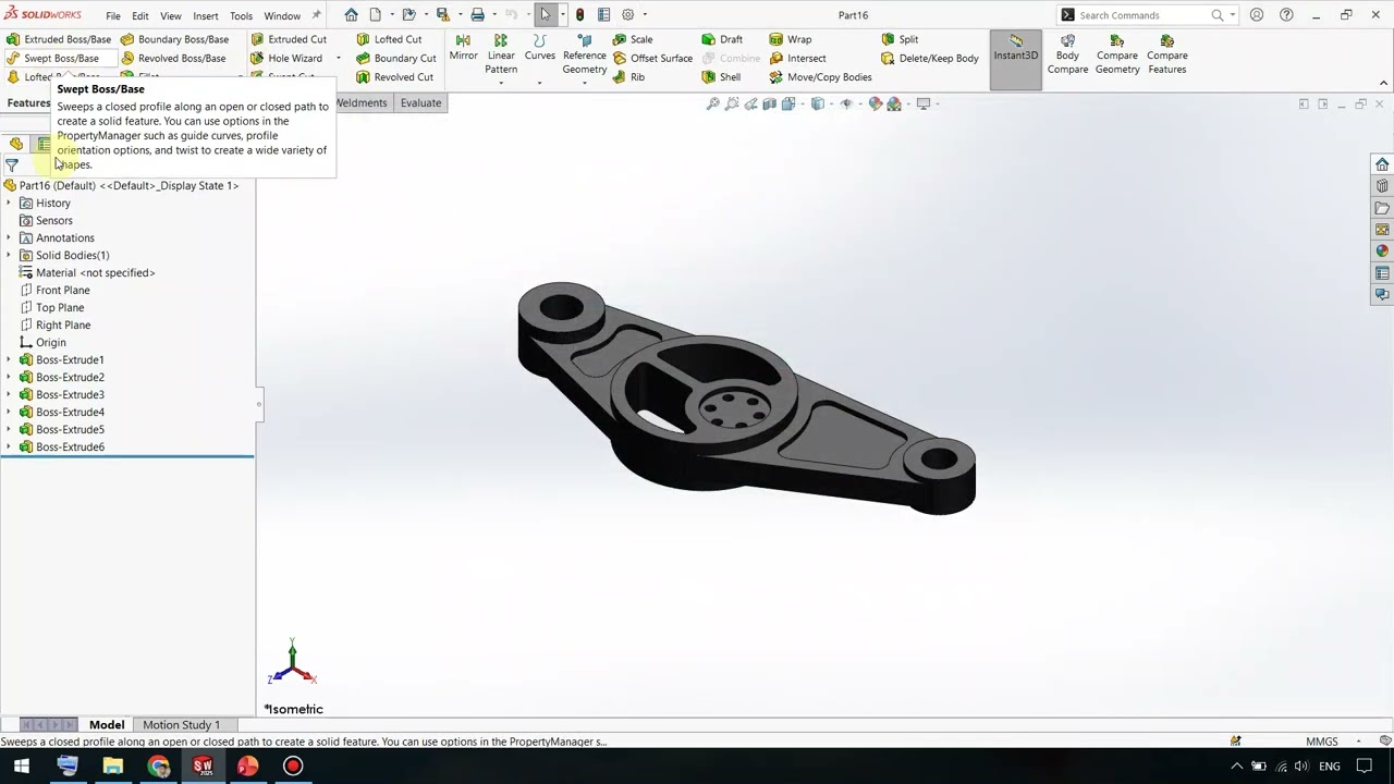 نکته 10 از 60 نکته طلایی در سالیدورکس (SolidWorks)
