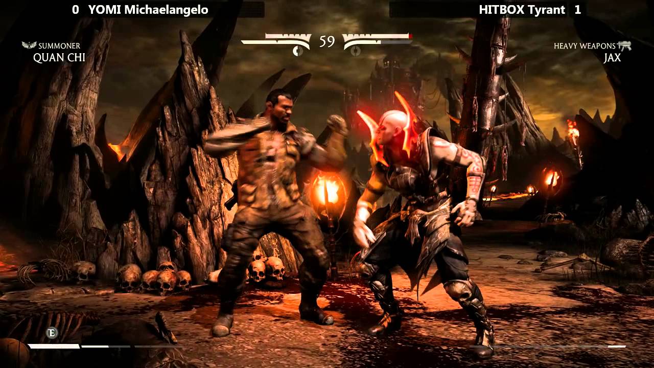 MKX Top 8 @ XBattle - YOMI Michaelangelo (Quan Chi) vs HITBOX Tyrant (Jax) [720p/60fps]
