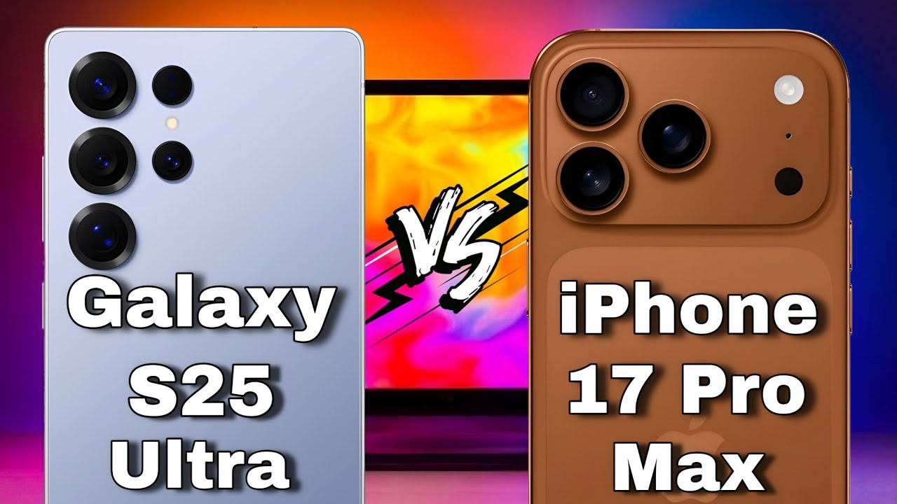 الوحش الجديد من أبل يواجه عملاق سامسونج iPhone17 Pro Max vs S25 Ultra🚀🔥