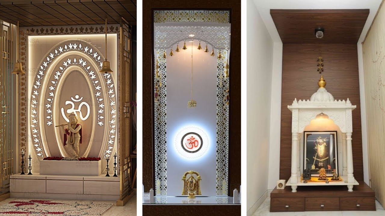 Best 25 Pooja mandir for home | Small mandir inside flats