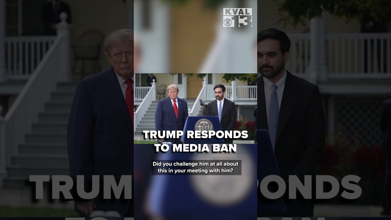 Трамп защищает запрет на распространение СМИ, называя &laquo;фейковые новости&raquo; угрозой демократии.