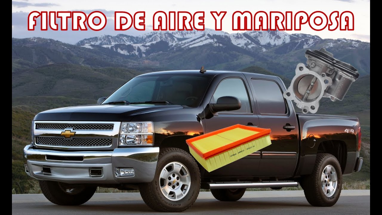 AFINACION CHEVROLET SILVERADO 2012 4.3 PARTE 2 FILTRO DE AIRE Y LAVADO DE CUERPO DE ACELERACION