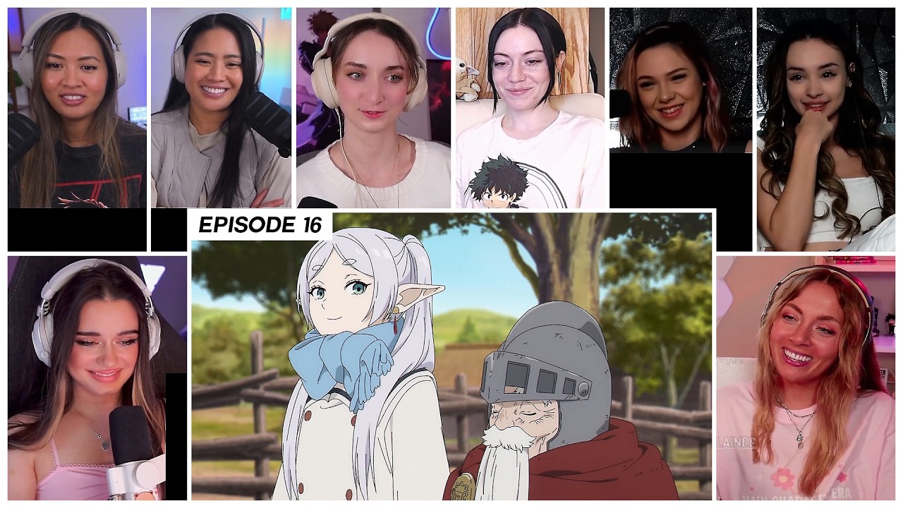 [GIRLS REACT] Frieren reunites with Old Man Voll | Frieren Ep 16 Girl Reaction Mashup