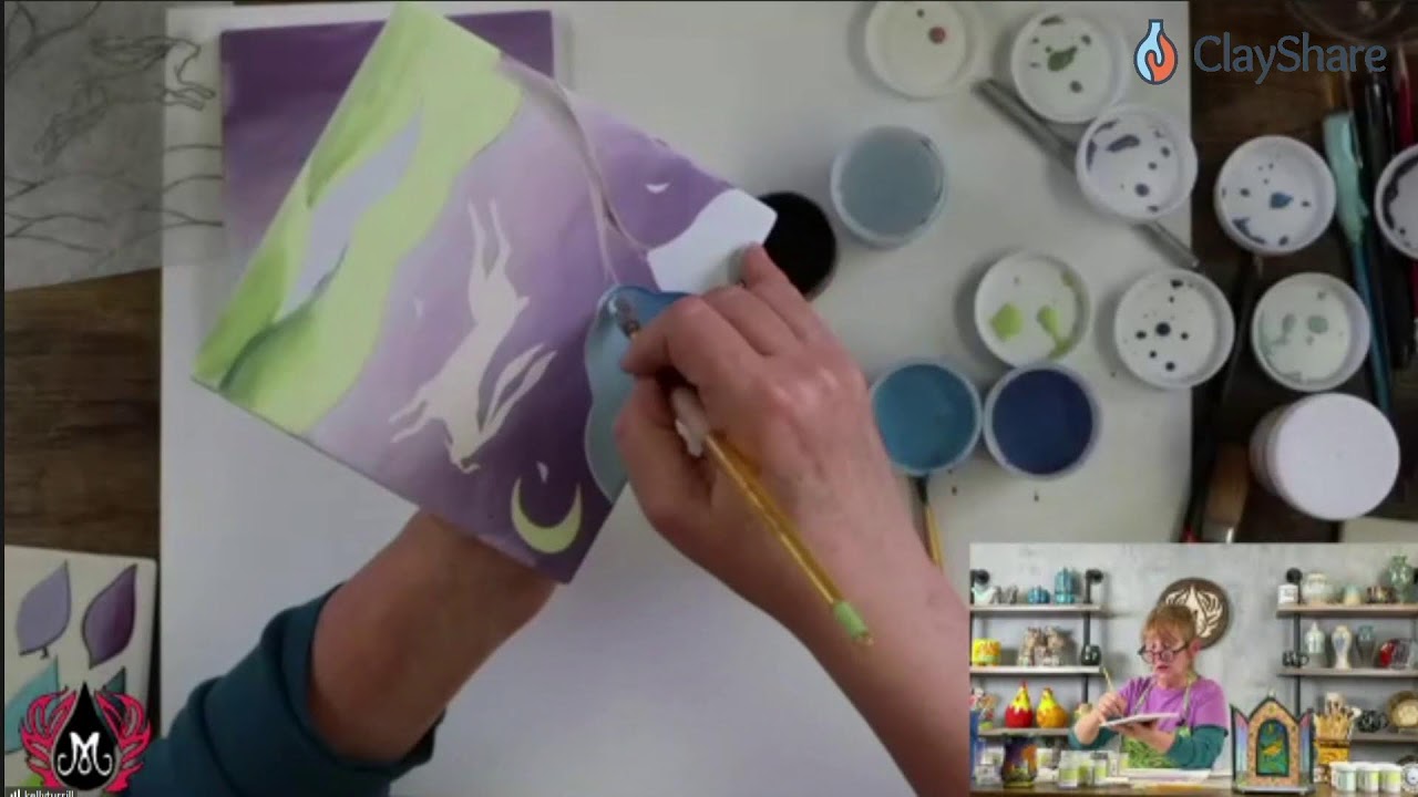 Vibrant Underglaze Color Blends