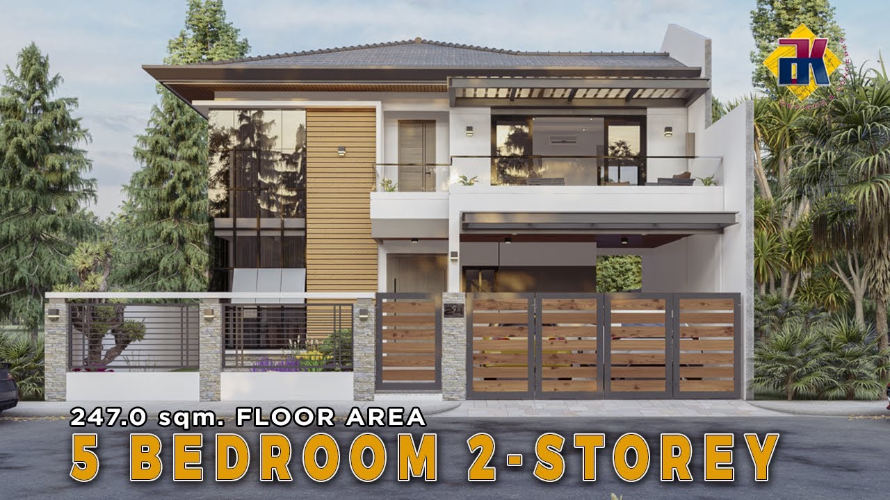 5 Bedroom 2 Storey HOUSE DESIGN | 247 sqm. | Exterior & Interior Animation