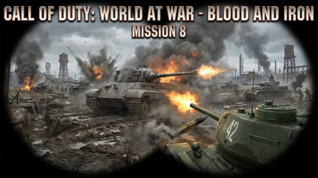 🔥 Call of Duty World at War - Mission 8 Blood and Iron (Full Walkthrough | Tank Mayhem Sewol Heights