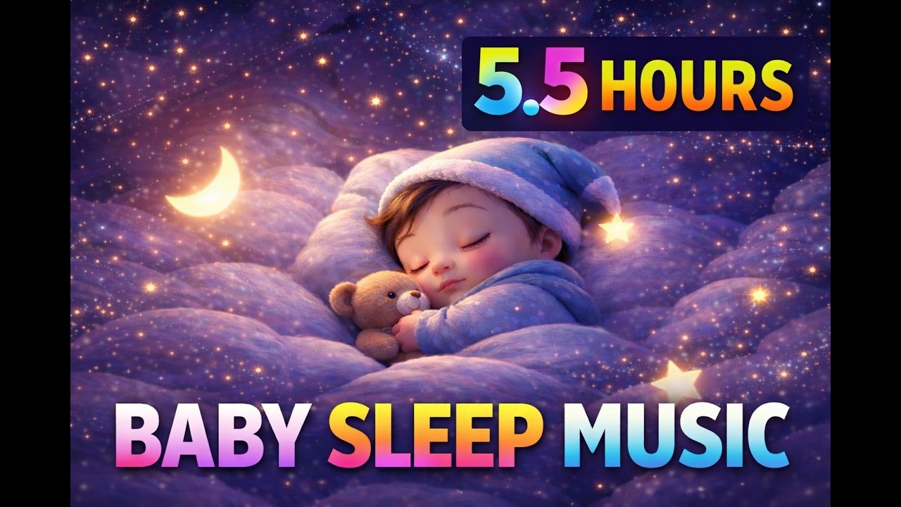 5.5 Hours Baby Sleep Music – Gentle Bell Lullaby for Deep Sleep🌙