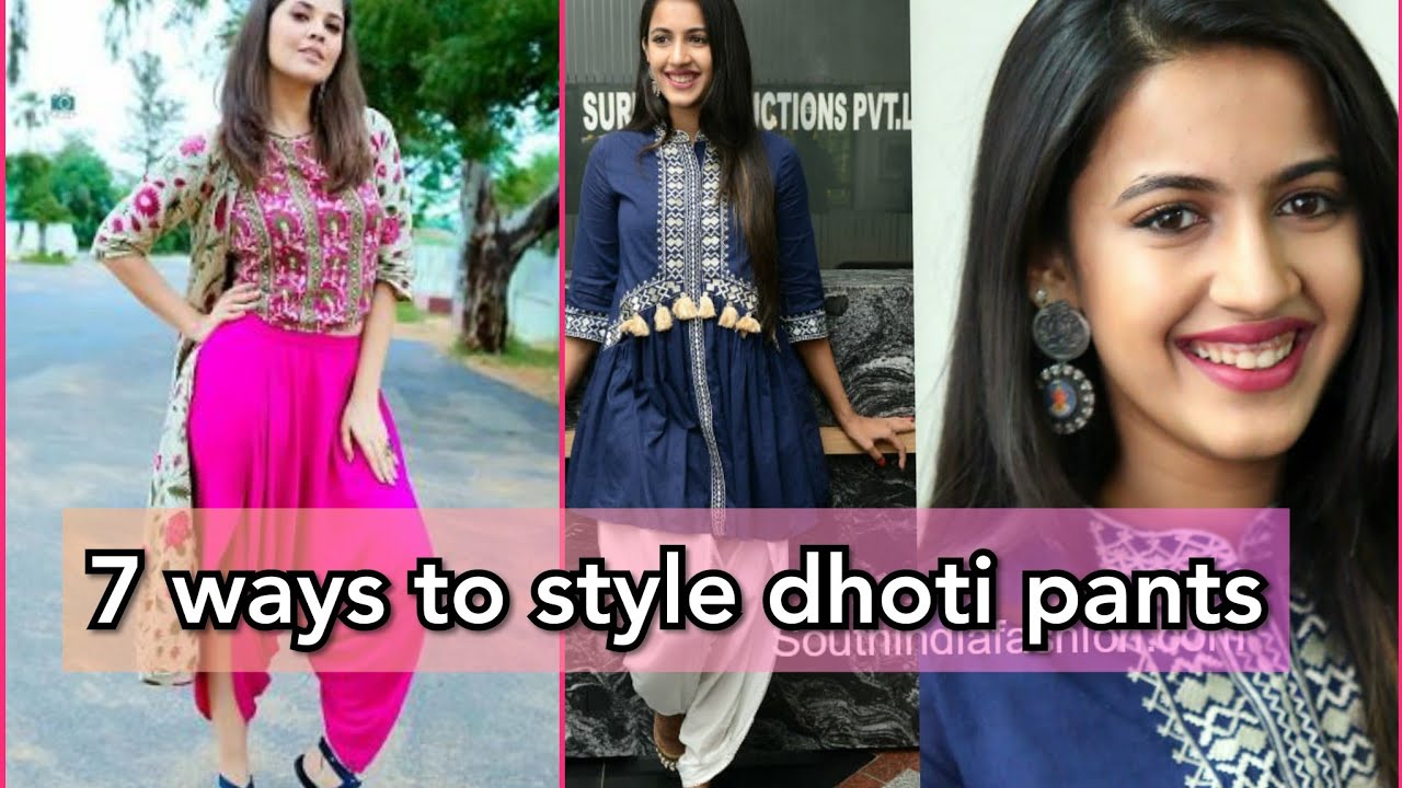 7 different ways to style dhoti pants in 2020// how to style dhoti pants