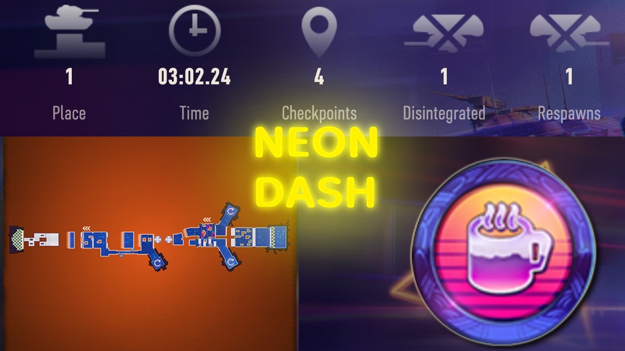 1st Place in EBR 105 &ndash; Brawl School Map &ndash; WoT Neon Dash 2026