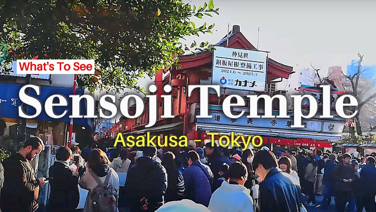 A Walk To Crowded Sensoji Temple, Tahun Baru di Asakusa 2025