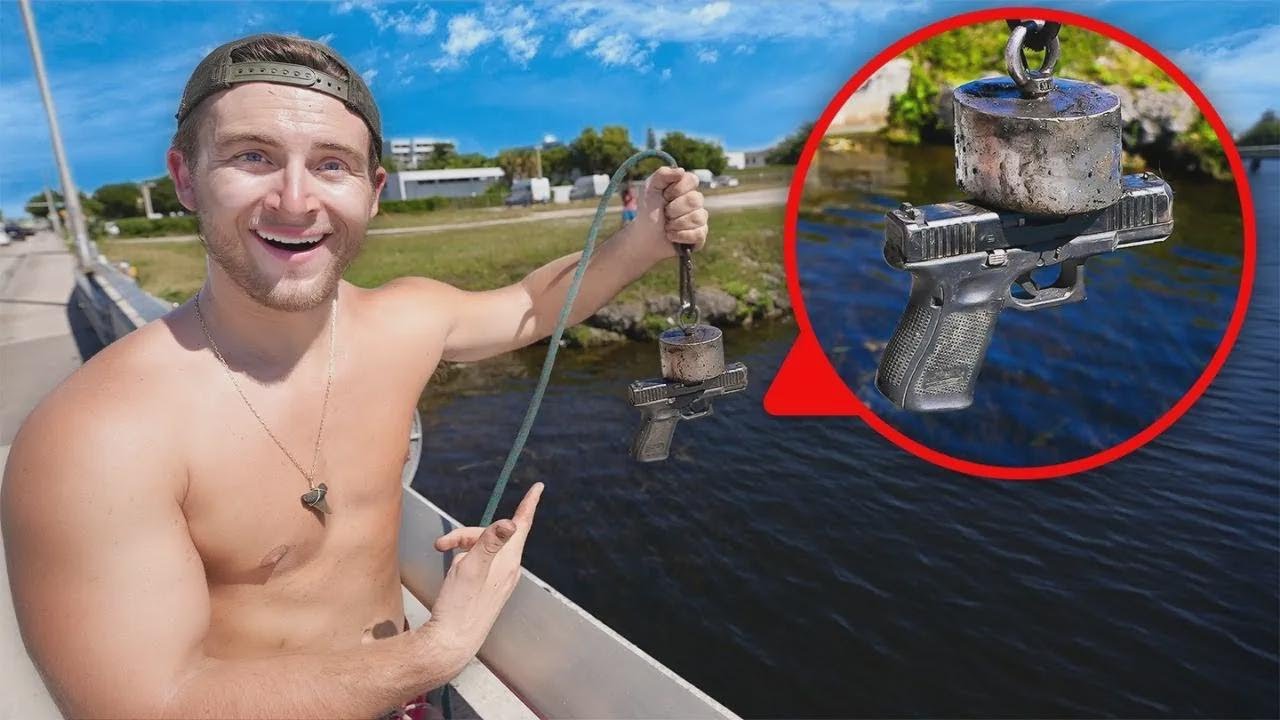 No vas a creer lo que salió pescando con imán