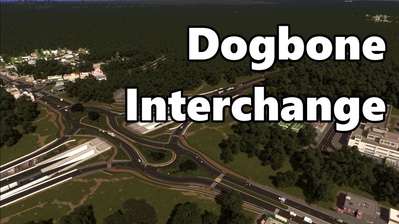 Cities Skylines: Dogbone Interchange build