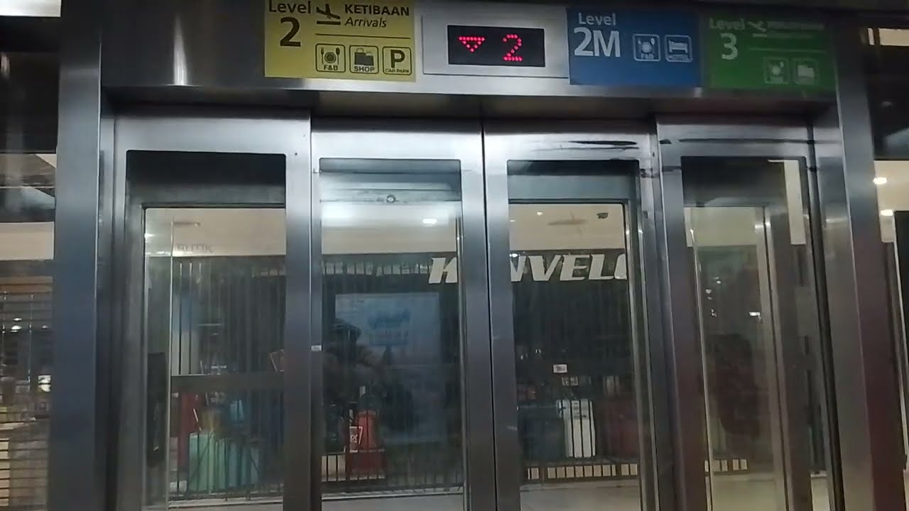 Another Toshiba Glass elevators at KLIA Terminal 2 - Sepang Kuala Lumpur, MY (near Entrance B)