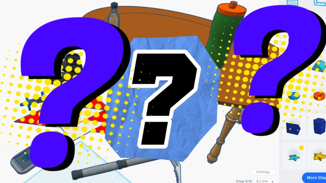 Урок по Tinkercad! Задание по генерации случайных объектов! Инструмент вращения эскиза!