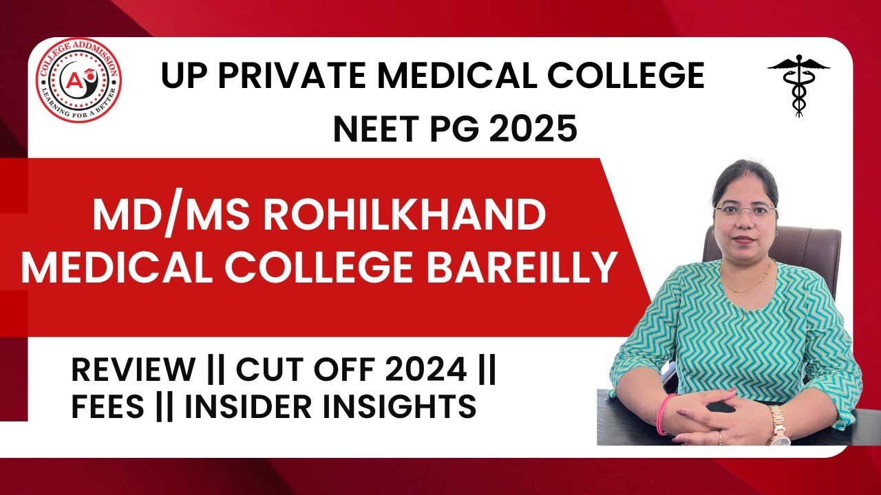 MD/MS at Rohilkhand Medical College Bareilly Fees || Cutoff 2024 || NEET PG 2025 || Insider Insights