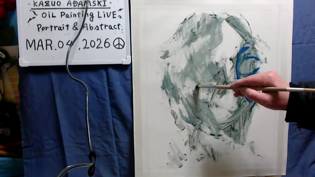 Oil painting portrait day 1  op1652-1  [LIVE]--  
