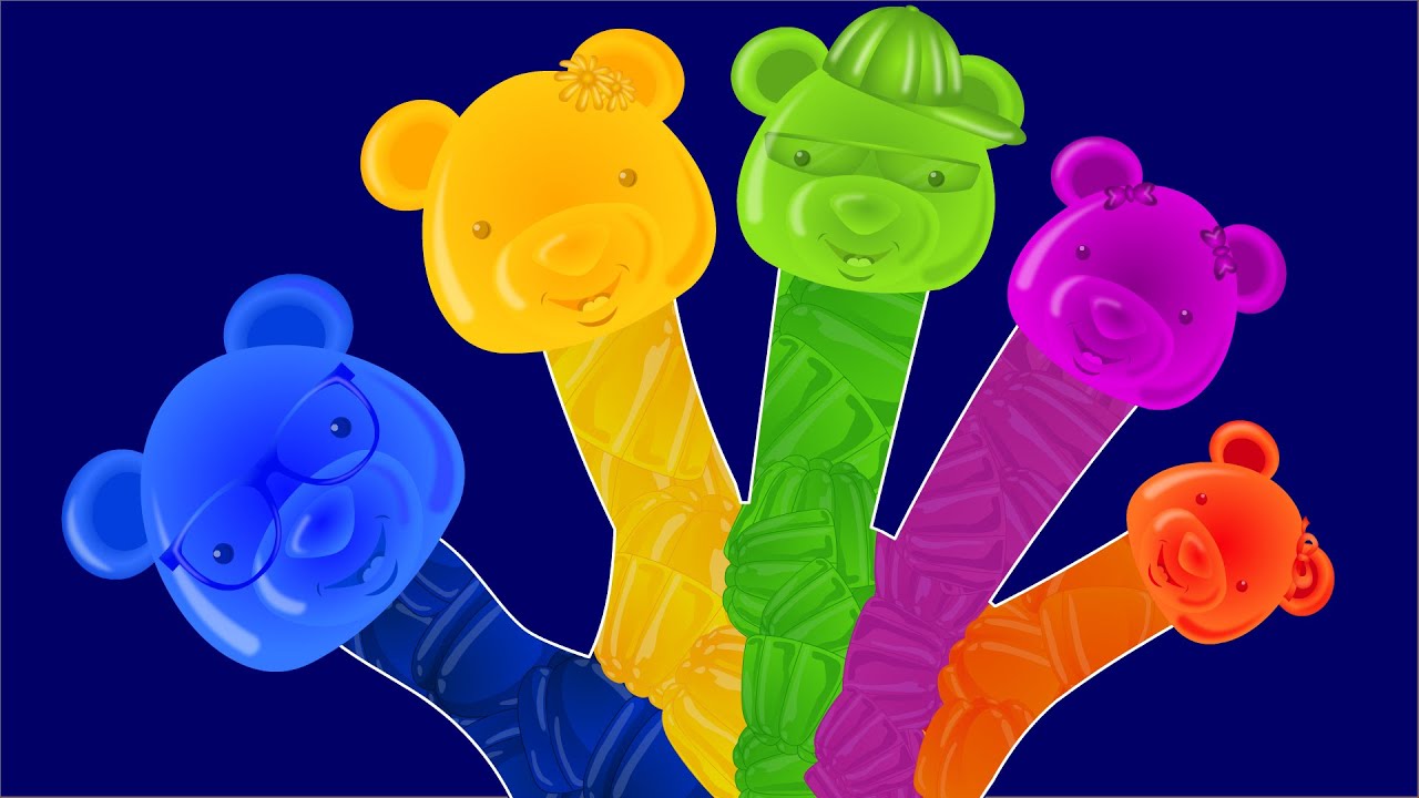 Finger Family | Candy Bear Finger Family | English nursery rhymes for children